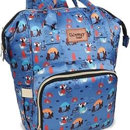 Chinmay Kids Diaper Bag Nursing Maternity Backpack, Waterproof Multifunctional Travel Bag Large Size (20 x 18 x 40 cms)(Blue) (Blue Dog)-27
