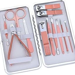 Ziya's Home 12PCS Manicure Set with Case Professional Pedicure Set Nail Clipper Stainless Steel Salon Grooming Kit for Men Women Parents Elder Patient Travel Nail Care-image-61