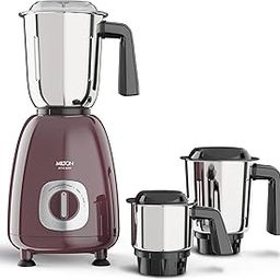 Milton Artis Mixer Grinder, ISI Certified, Grindstone Blade Technology with Noise Limiting design, 3 Jar, 800 W (22000 RPM), 5 yr motor warranty, 2 yr product warranty I Wine-picture-27