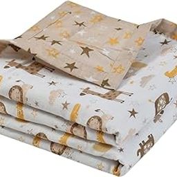 Florida Cotton Kids Reversible Baby Bed Blanket/AC Dohar (Beige, 100x140CM)-20