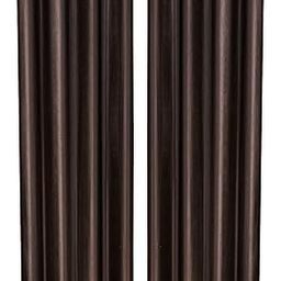 Homestic Plain 2 Pieces Patio Sliding Door Curtain - Keep Warm Draperies, Sliding Glass Door Drapes,7 Feet (Brown)-image-8