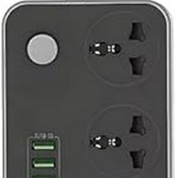 CARE CASE® Heavy Duty Extension Board Power Strip Surge Protector Box Fast Charging with 3 Universal Socket 6 USB Ports 3.4A, 2 Meter Cord Length, 2500W 10A Rated Power, 250 Volts (K) (Model No 3604)-image-92