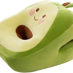 GracesDawn 11.8 inch soft nap avocado pillow, office plush pillow, plush toy pillow, doll hand warmer pillow, ergonomic memory sleep pillow green-image-11