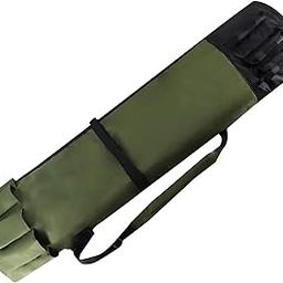 Fishing Rod Case Travel Carry Bag Large Capacity Travel Fishing Reel Carrier Green-image-29
