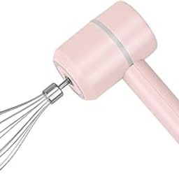 Lampostick Portable Electric Cordless Handheld Mixer, 3-Speed Adjustable USB Rechargeable Hand Mixer Stainless Steel Egg Whisk with Double Egg Sticks for Kitchen Baking and Cooking-55