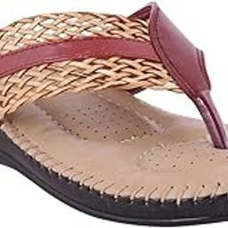 Soft Orthopedic Slippers/Doctor Chappal & Footwear with Memory Foam Women Cherry-image-42