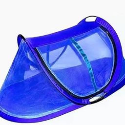 ODDIAN's Polyester Foldable Portable Lightweight Single Bed Machardani | Single Bed Mosquito Net with Base (Random Color Depend on Availability) (Size : LxWxH : 6.5X 4 X 4 Feet) (Blue)-image-35