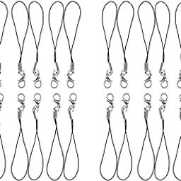 UBRONIK® Multi Use Phone Strap Charm lobster clasp for cell phone Cover key ring Pen drive Badge Holders Charm DIY Jewelry straps thread Ring with Hook-image-15