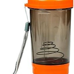 Varmora Plastic Protein and Gym Shaker - Leakproof - Bpa Free Material- 575 ml (Orange)-image-50