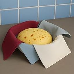 Bhoomi Impex Set of 2 – 100% Pure Cotton Double-Layered Muslin Cloth Covers (15 x 15 Inches) | Soft and Breathable Roti/Tortilla Wrap for Casseroles, Tiffins- Random Colors (15X15 Inches)-image-10