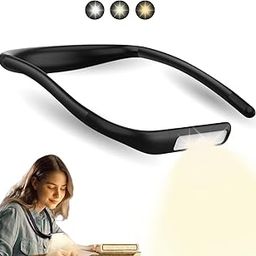 LED Neck Reading Light,Book Light for Reading at Night,3 Colors of Lighting, Adjustable Brightness, with Bendable Arms,Suitable for Repairing,Night Running,Walking,Knitting,Camping, and Outdoor Sports-10