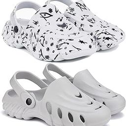 Combo Pack of 2 Slipper/Flip Flops/Slides/Clogs/Sandals with Adjustable Back Strap for Men (Cl-N11,Cl-100)-0