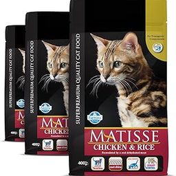 FARMINA PET FOODS Matisse - Chicken & Rice - Cat Dry Food - Adult (Pack of 3, Each 400Gms)-27