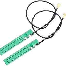 NISTECH PCB Antenna GSM PCB 3dbi Antenna WiFi (Pack of 2) 2.5Ghz to 5.8 IPX IPEX WLAN Laptop Bluetooth Wireless Module SIM900 SIM800L SIM908 SIM800C - 2pcs-0