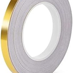 Kalitus Tile Stickers Waterproof Self-Adhesive Floor Sealing Caulk Strip Golden Line Border Sticker Wall Seam Sealing Tape Gap Cover DIY Decoration for Living Room Kitchen Bathroom Bedroom-89