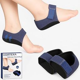 VORTEXA Gel Heel cups Silicon Heel Pad for Heel Ankle Pain Plantar fasciitis Tendinitis Heel Spurs Heel Pain Cracked Heel Shoe Support Pad for Men and Women Shock Cushion Pad for Heels Cushion Heel-image-9