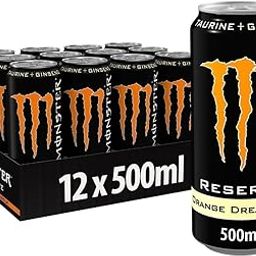 Monsters Energy Reserve Orange Dreamsicle, Taurine + Ginseng, Each 500ml, Pack of 12 (From UK)-image-4