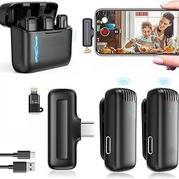CAPOXO Wireless Microphone for Youtubers 2.4ghz Mic for YouTube with Charging Case - Dual Wireless Microphone with Noise Cancellation for Type-C and iPhone (1 Year Warranty)-26