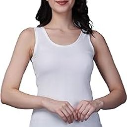 Women's Thermal Scoop Neck Cami Tank Tops, Ultra Soft Fleece Lined Camisole, Winter Warm Underwear Top-image-22