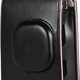 FotoCart LiPlay Camera Bag Compact Size Instant Camera Case Bag PU Leather with Shoulder Strap Compatible with Fujifilm Fuji Instax Mini LiPlay (Black)-image-61