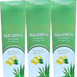 cleagenta face wash for healthy glow instant solution for pimple and acne 100 ml pack of 3-37