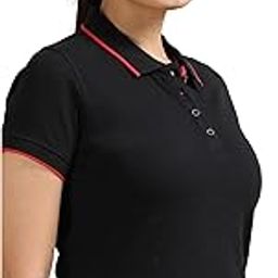Eco-Friendly Women's Premium Polo with HD Jacquard Collar and Cuffs, 100% Recycled and Sustainable Material, Diamond Quality Yarn, Wood Textured Bottons-image-6