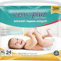 Ezoy-Plus Baby Diapers, Extra Large XL Size 12-17kg, 24 Pants, Extra Soft with 12-Hour Protection, Pack of 1, (24pcs)-image-15
