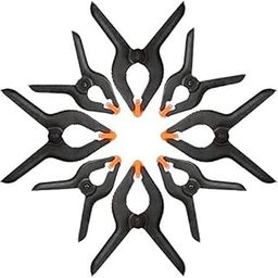Royalkart Photography Backdrop Support Spring Clamp for Backdrops, Background Canvas Paper Chromakey Screen Heavy Duty Clip Photo Studio (Pack of 8)-0