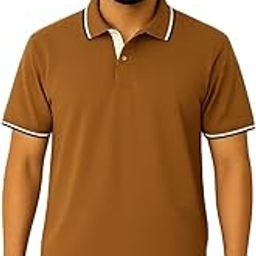 Men's Cotton Regular Fit Athleisure Ultra Soft Polo T-Shirt - Short Sleeve, 220 GSM-image-83