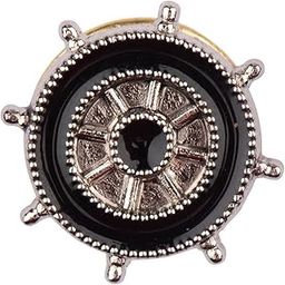 SAILOR WHEEL SILVER MINI METAL LAPEL PIN For Men-42