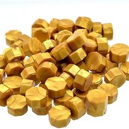 EKTA STATIONERY Sealing Wax Beads (Pack of 70-75) (25gm) (METALIC Gold)-picture-25