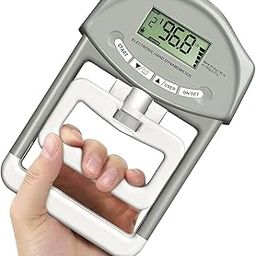 DARKNESS Grip Strength Tester,Digital Dynamometer Hand Grip Measurement Meter,Forearm Trainer Power 198 Lbs/90 Kgs,Grip Strengthener Meter for Home School to Testing and Training-Multicolour-picture-1