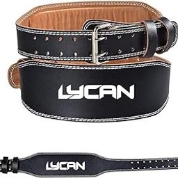 Lycan 100% Leather Weight Lifting Belt - 4 Inches Wide Padded Gym Belt for Men and Women - Back Support for Weightlifting- Ensures Comfort and Protection (M)-image-34
