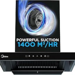 Midea 60 cm 1400 m3/hr Filter-less, Autoclean, Motion Sensor, T Shape kitchen Chimney with 2 Yrs Product and 10 Yrs Motor Warranty, Free Installation Kit (Falcon Auto Clean), Black-image-28