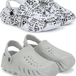 Combo Pack of 2 Slipper/Flip Flops/Slides/Clogs/Sandals with Adjustable Back Strap for Men (Cl-A-Style,Cl-200)-image-82