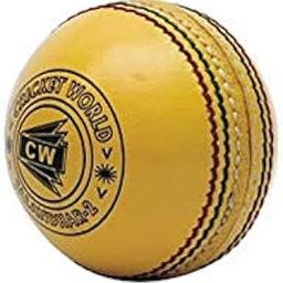 CW Leather Cricket Ball - 120 g, Standard Size, Yellow-image-30