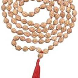 The Millennium Gallery Rudraksha Mala Original Certified Natural Oval Beads Auspicious Nepali Rudraksh Rosary AAA+++ Rosary Religious Shiva Brown Rudraksha Mala For Wearing रुद्राक्ष माला 108 ओरिजनल-image-27