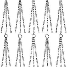 Shakya Hanging Metal Chain for Flower Basket, Bird House, Lantern, with Round Hook(Pack of 3) (3)-image-17
