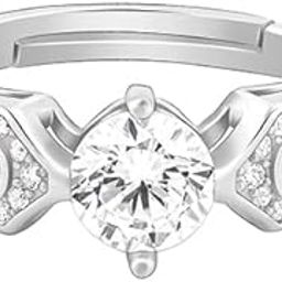 925 Silver Zircon Elegant Loop Earrings Ring Loops | Birthday Wedding Gifts for Women & Girls-image-5