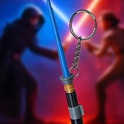 Expandable 3D Printed Lightsaber Keychain | Perfect for Keys, Bags, Gifts | Star Wars Accessory | Present for Her/Him-image-66