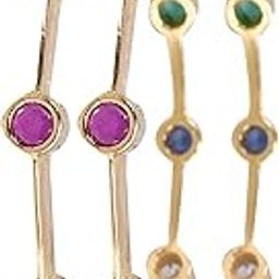 American Diamond Gold Plated Red Green Blue White CZ/Diamond Bangles for Women/Girls RV3193-image-32