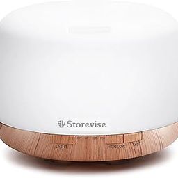 Aroma Essential Oil Diffusers Humidifier with Remote, 500ml Diffusers for Essential Oils Large Room 7 Colors, Aromatherapy Oil Diffuser with Cool Mist for Car, Office Room, Bedroom (New 500ml)-0
