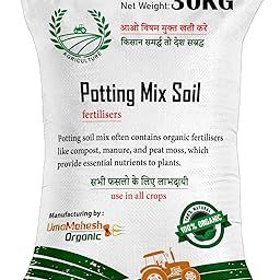Soil for Plants 30KG Potting Soil Mix for Plants 30KG Garden Soil for Plants Less All Purpose Ready to Use Potting Mix Made with Vermicompost, River Sand,Neem Cake, Potash 30KG-image-51