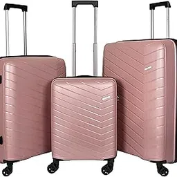 urban forest Octans 55Cm + 67Cm + 78Cm Polypropylene Hard-Sided Spinner Trolley Luggage Set (Rose Gold)-picture-46