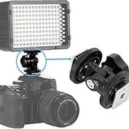 VTS Led Flash Hot Shoe Mount Bracket with 1/4 inch Hole, Convertor Accessories for Camera Indoor-Outdoor Photo Video Studio Photography Shooting Purpose-11