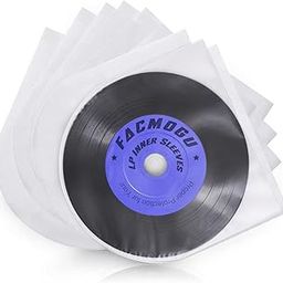 Facmogu 100 Pieces LP Vinyl Record Inner Sleeves, 12 Inch Semi-Transparent Inner Plastic Record Cover Sleeves with 0.08Mm Thick Anti-Static Material-image-34