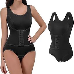 Premium Waist and HIPS Lifting Bodysuit with Elastic Adjustable Weight Loss Flat Belly Body Shaper Abdominal Belt for Tummy HIPS Reduction Tummy Jumpsuit with Bottom Crotch-image-45