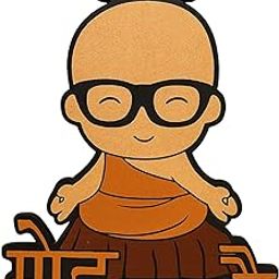Sab MOH Maya Hai Fridge Magnet | Cute Monk Design | Wooden Motivational Magnet for Home, Office & Gift Purpose-image-17