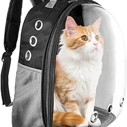 Amazon Basics Astronaut Pet Carrier Bag for Travel, Hiking and Day-Outs | Ventilation Holes and Breathable Mesh | Ideal for Cats and Small Dogs (Max. 7 kgs Recommended) | Unique Gift for Pet Parents-15