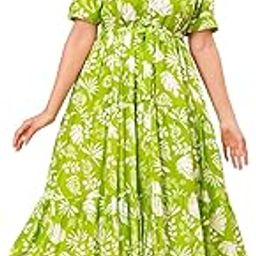 VK Women's Stylish Floral Printed One-Piece Maxi Dress for Women - Elegant Long Dress-image-96